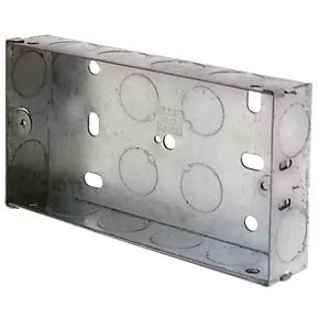 steel elec boxes|metal back box screwfix.